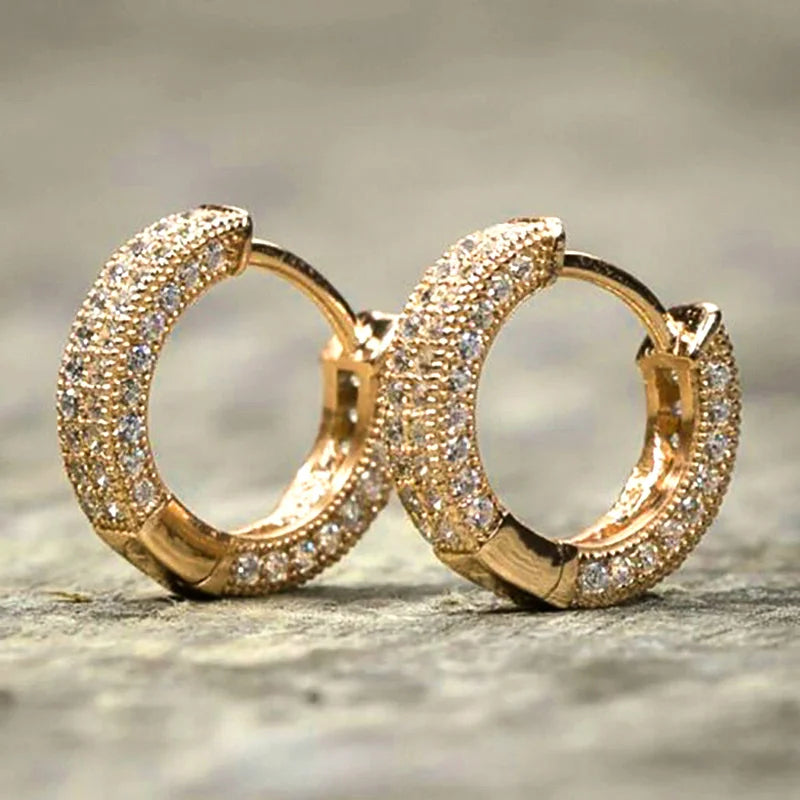 Round Hoop Earrings