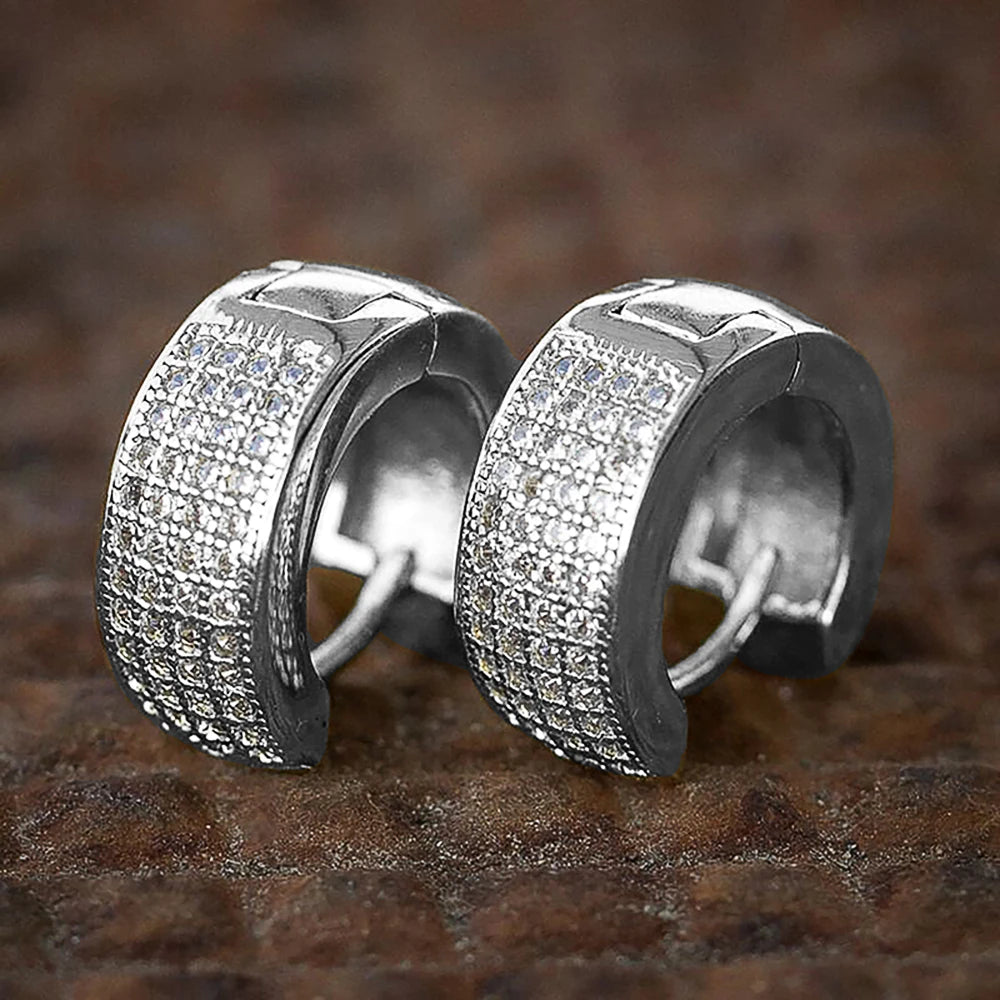 Unissex Small Round Hoop Earrings