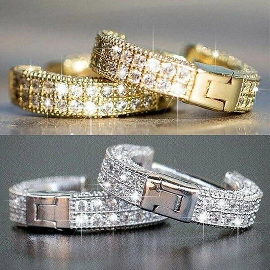 Boucles d'oreilles créoles rondes