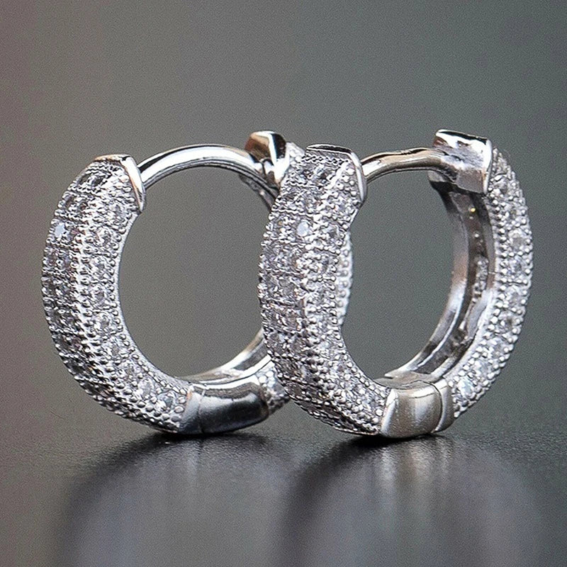Round Hoop Earrings