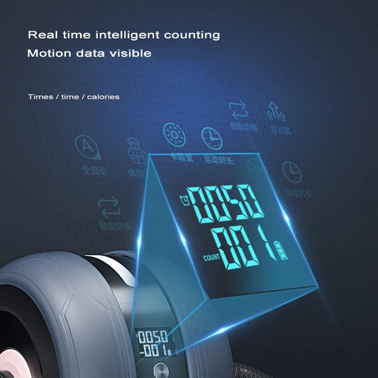 Rouleau abdominal intelligent à rebond automatique