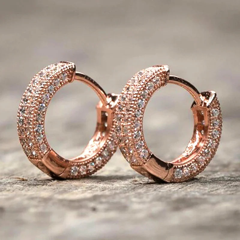 Round Hoop Earrings