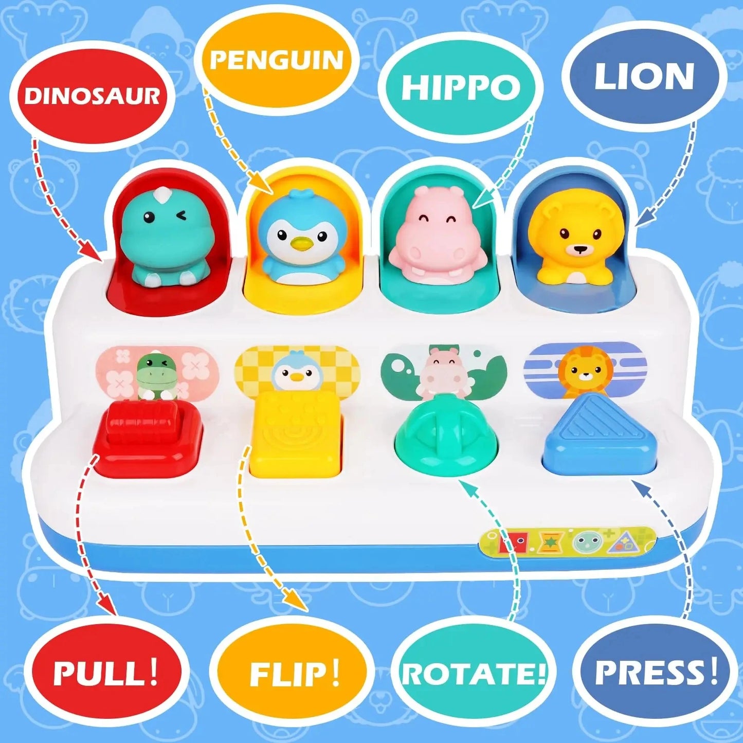 Interactive Activity Pop Up Toy for Babies