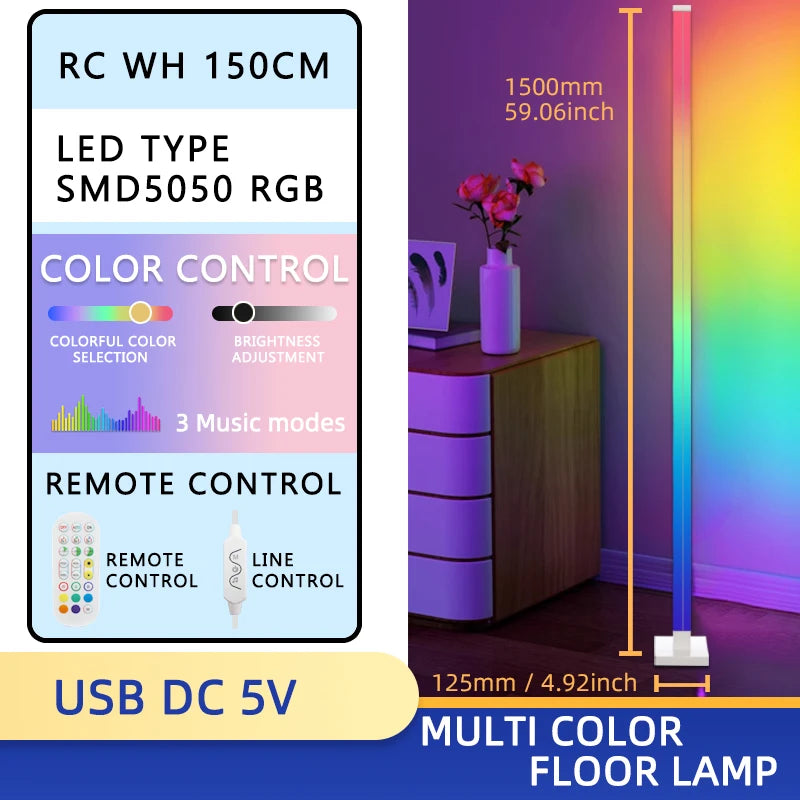 RGB LED Floor Lamp Remote APP