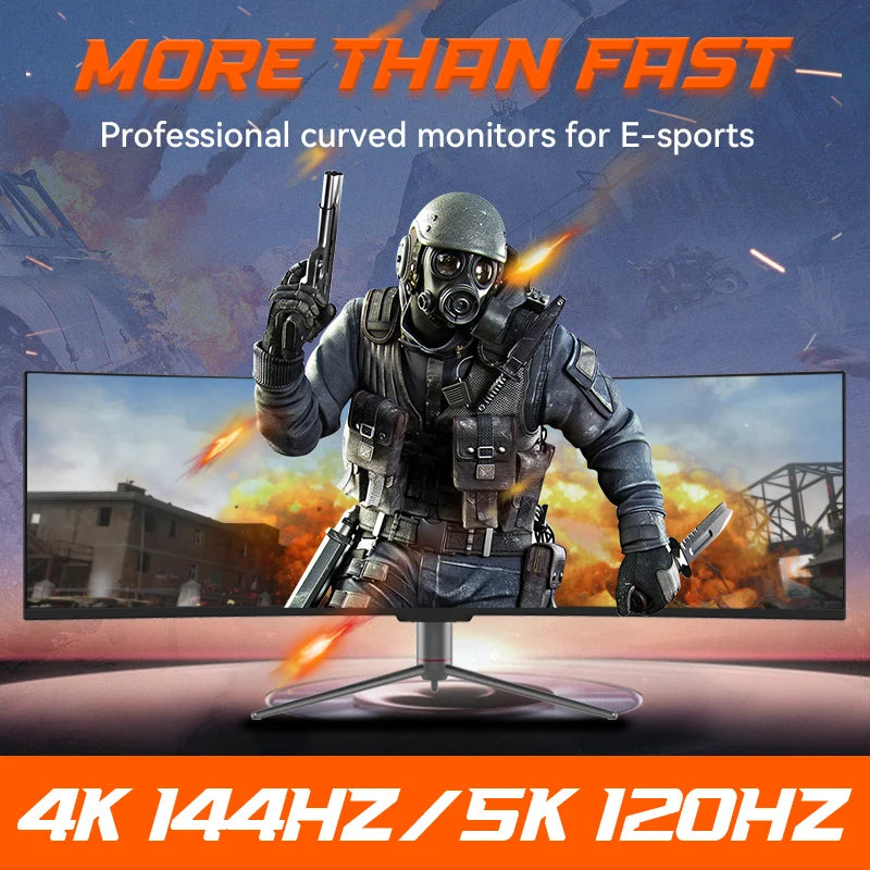 Light Quality 5k Black New 49 Inch Curved