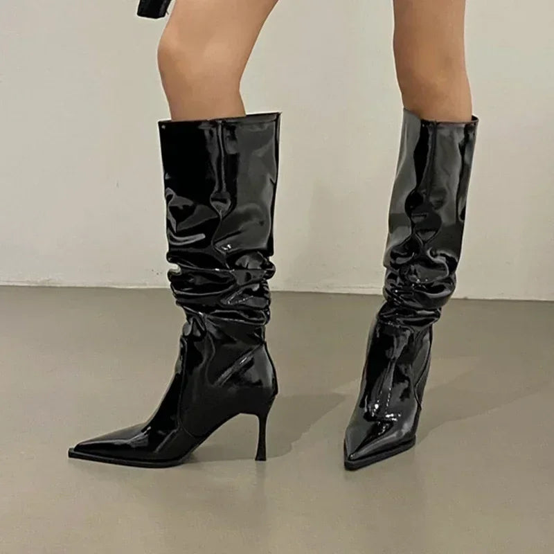Women Leather High Boots