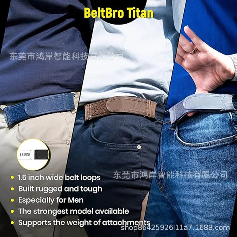 Men's And Women's Elastic Buckle-Free Belt