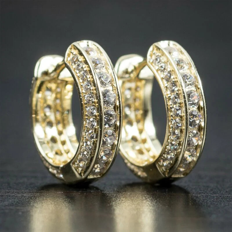 Unissex Small Round Hoop Earrings