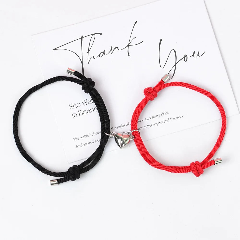 2pcs Love Magnet Couple Bracelets