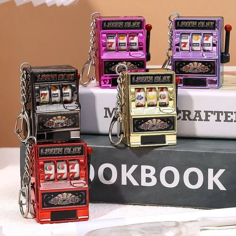 Mini Gambling Slot Machine Key Chains