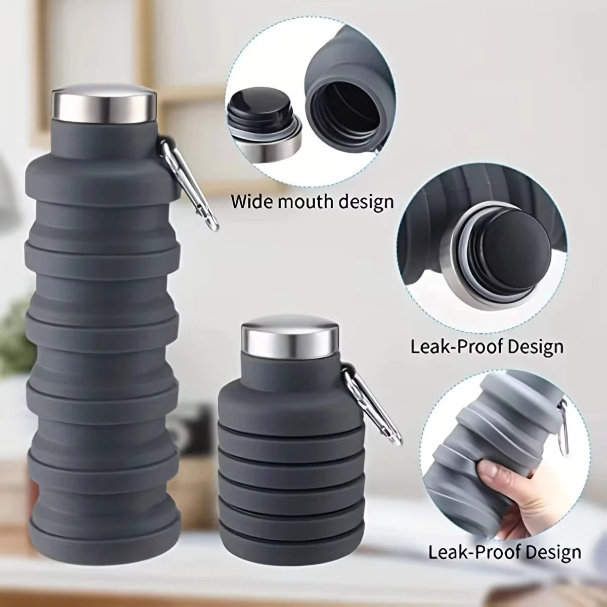 1pc Collapsible Water Bottle