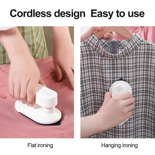 Mini fer à repasser électrique portable sans fil rechargeable