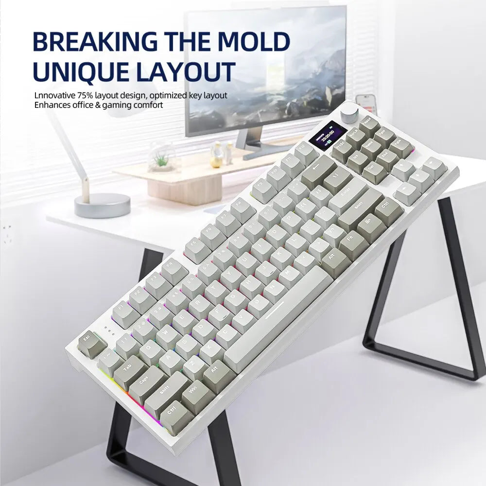 Teclado mecânico sem fio K86 hot-swappable