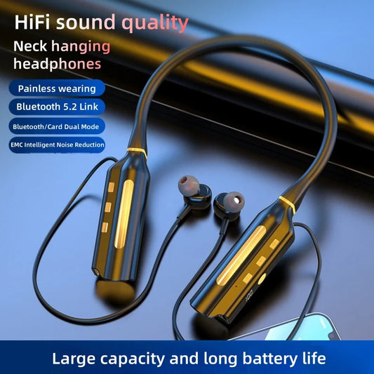 Neck Mounted Wireless Bluetooth Earphones