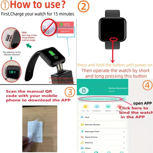 Montre intelligente multifonctionnelle