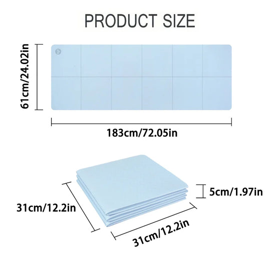 Tapis de yoga pliables