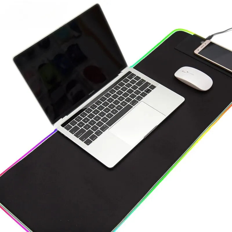 1 Pcs Large Gaming Mouse Pad Light Modes