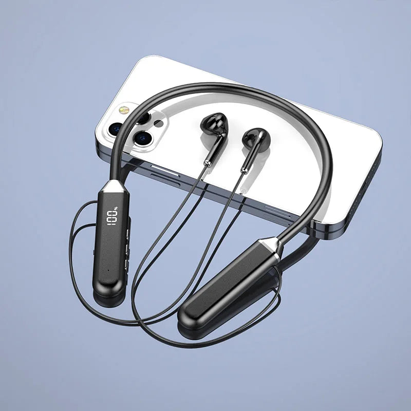 Magnetic Neckband Headphones Wireless Bluetooth