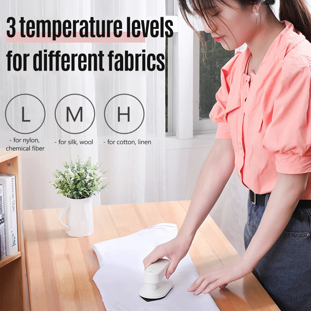 Portable Mini Electric Iron Cordless Rechargeable