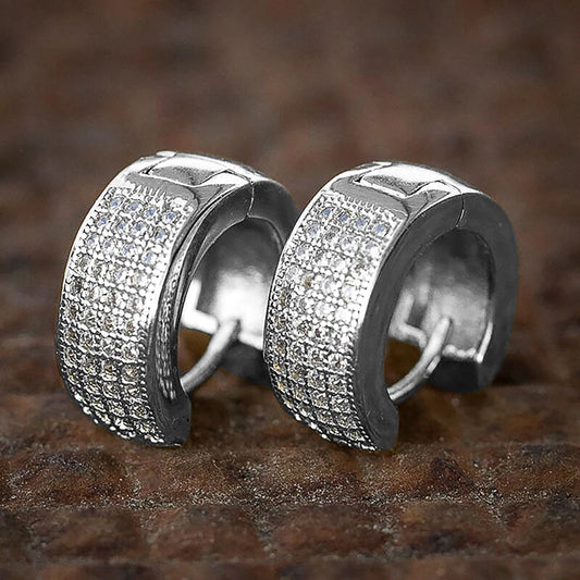 Unissex Small Round Hoop Earrings