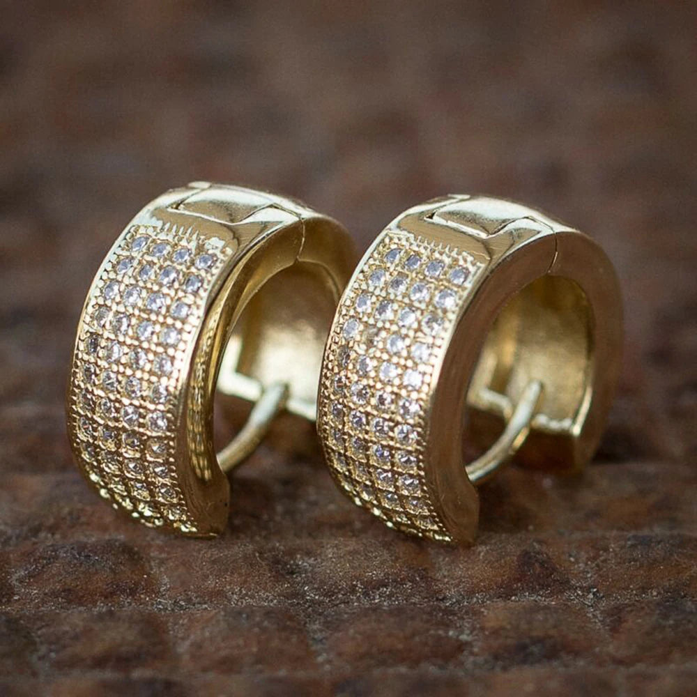 Unissex Small Round Hoop Earrings