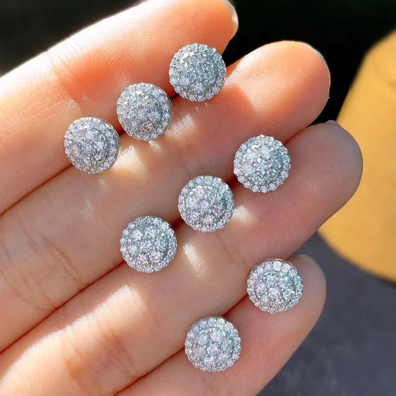 Dainty Round Shaped Stud Earrings