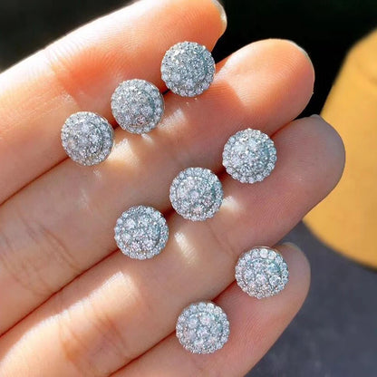 Dainty Round Shaped Stud Earrings