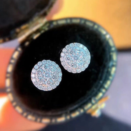 Dainty Round Shaped Stud Earrings