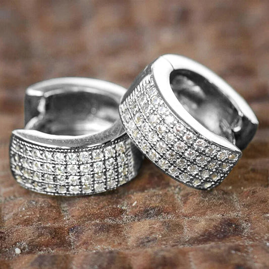 Unissex Small Round Hoop Earrings