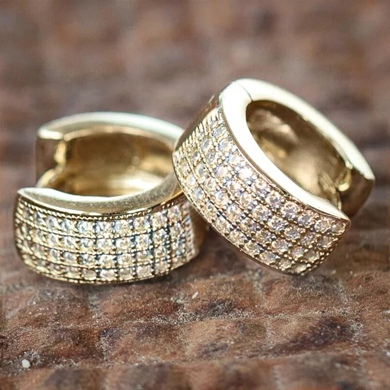Unissex Small Round Hoop Earrings