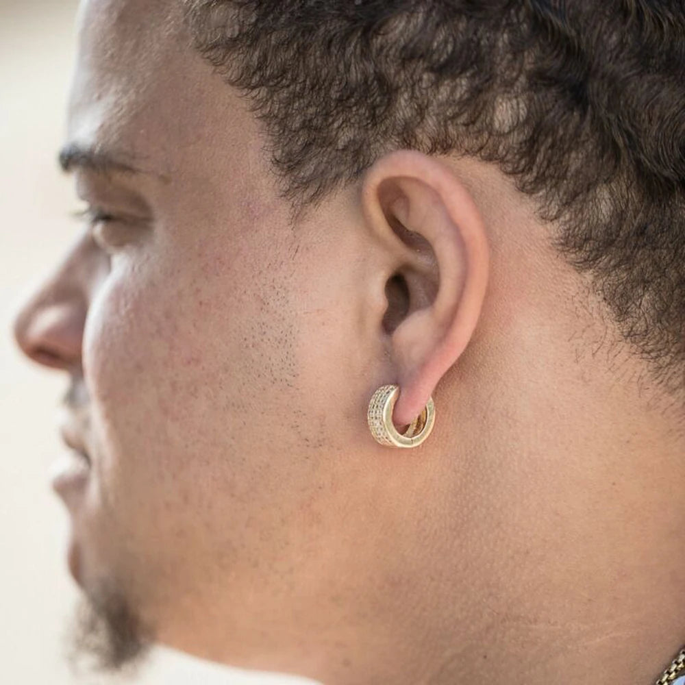 Unissex Small Round Hoop Earrings