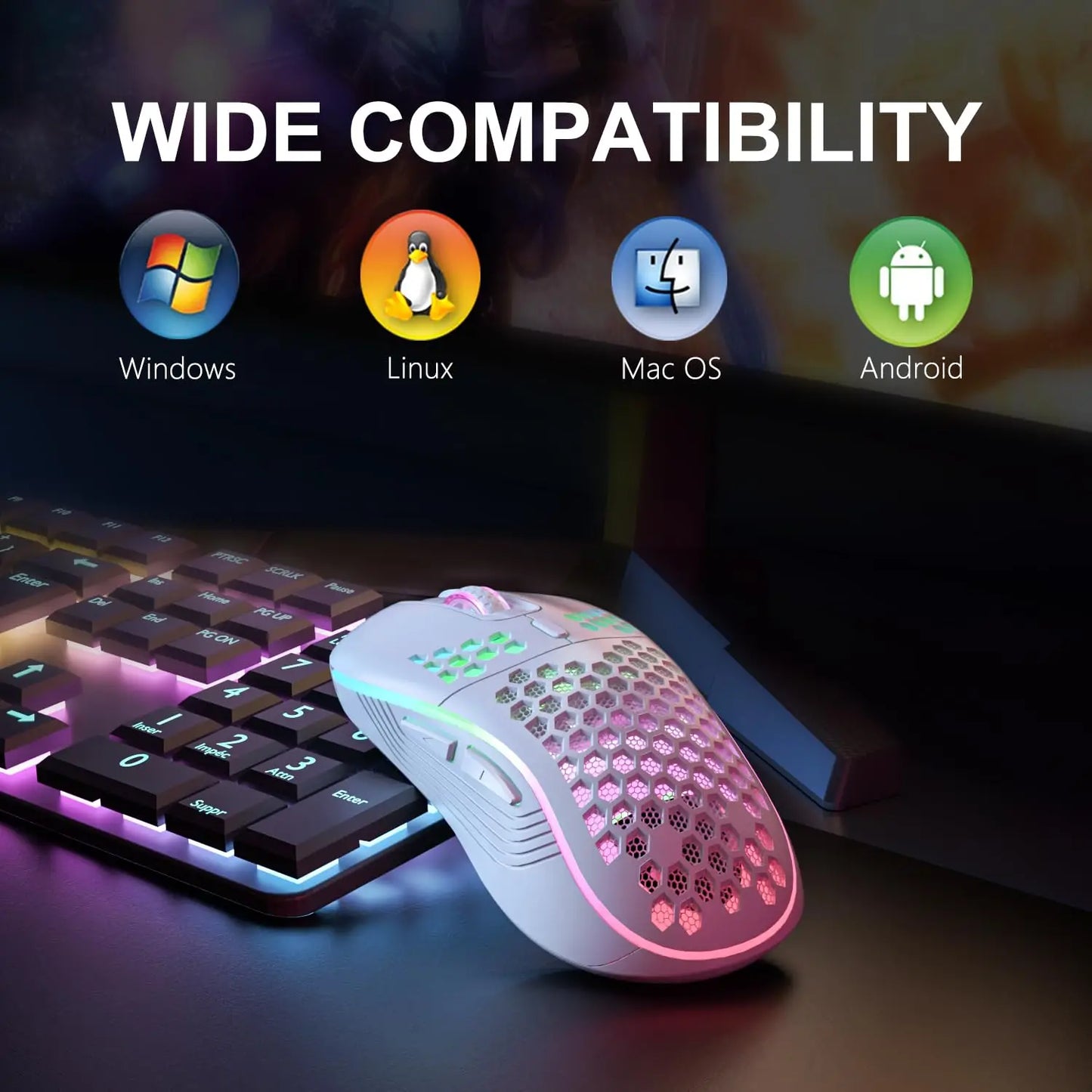 2.4G Wireless RGB Lighting Mouse