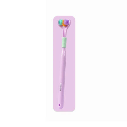 Three Sided Soft Hair Tooth Toothbrush