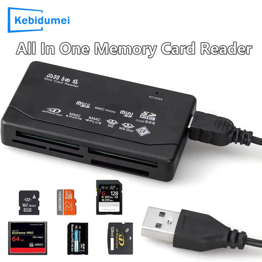All In One Memory Card Reader USB 2.0