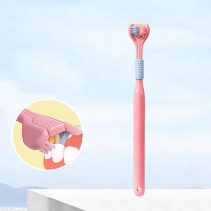 Three Sided Soft Hair Tooth Toothbrush