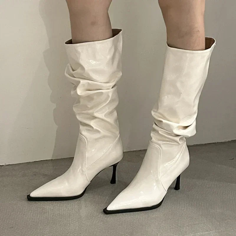 Women Leather High Boots