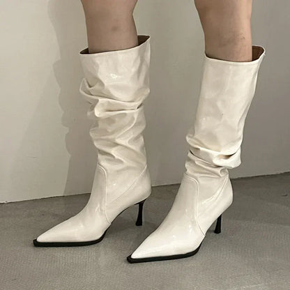 Women Leather High Boots