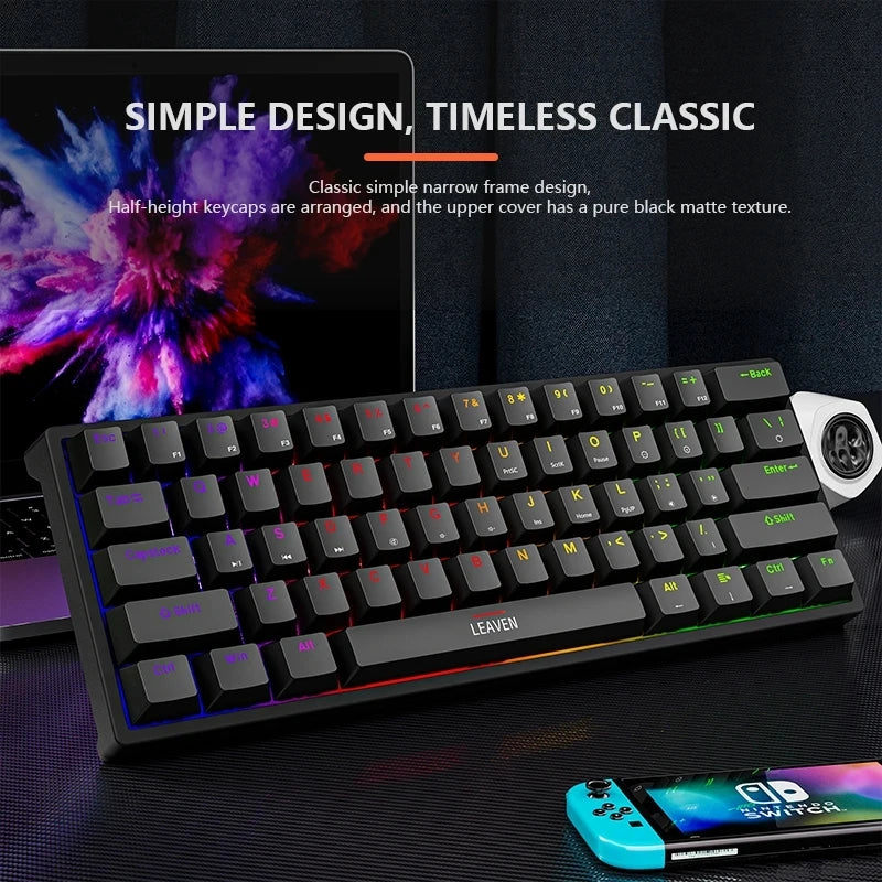 Mini clavier mécanique de jeu rétroéclairé RVB K620