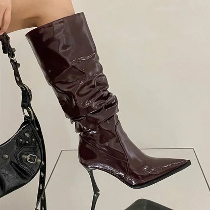 Women Leather High Boots