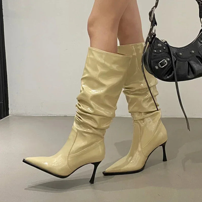 Women Leather High Boots