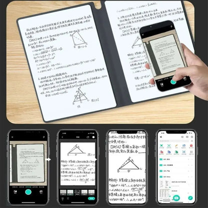 1 Pcs Reusable Whiteboard Notebook Set With Whiteboard Pen