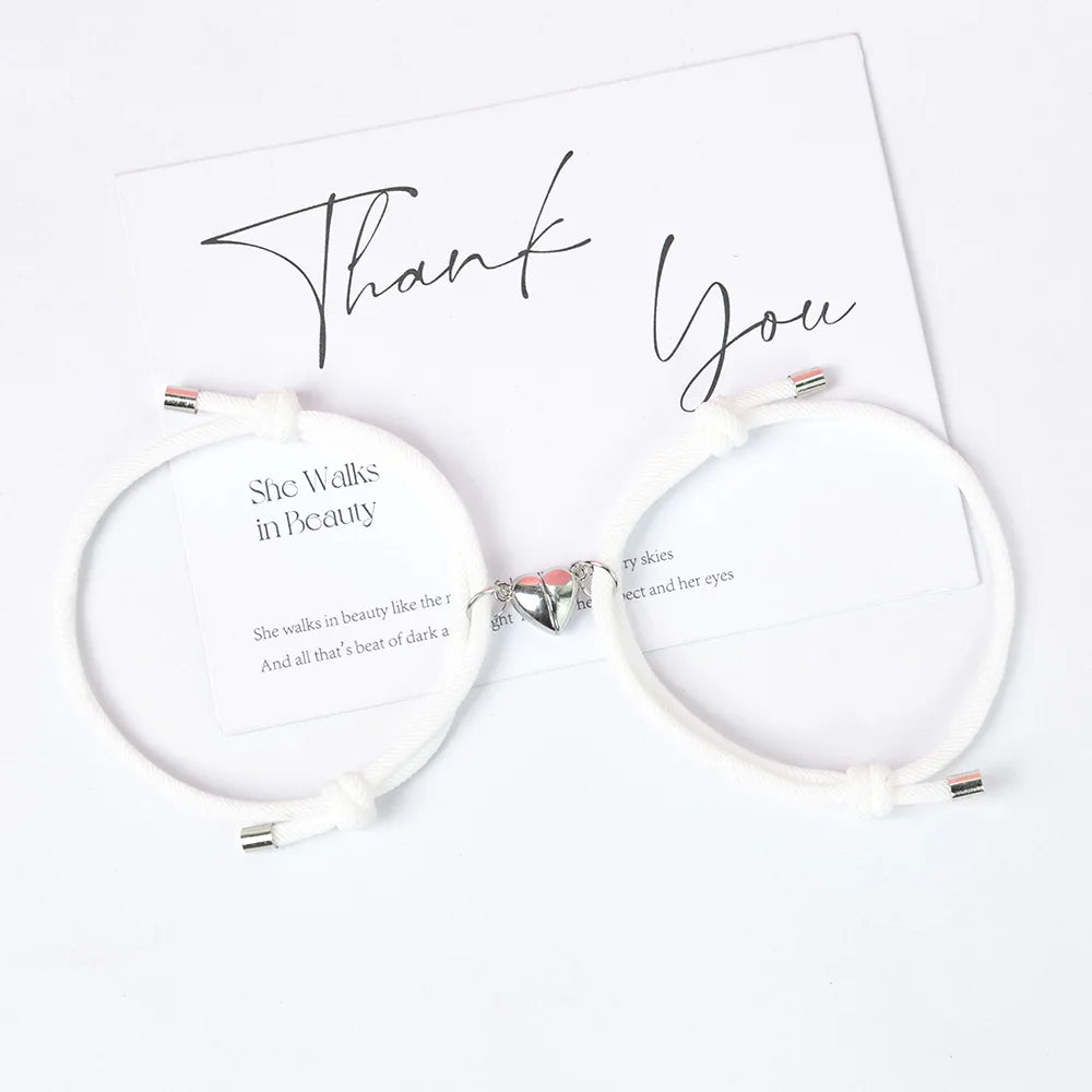 2pcs Love Magnet Couple Bracelets