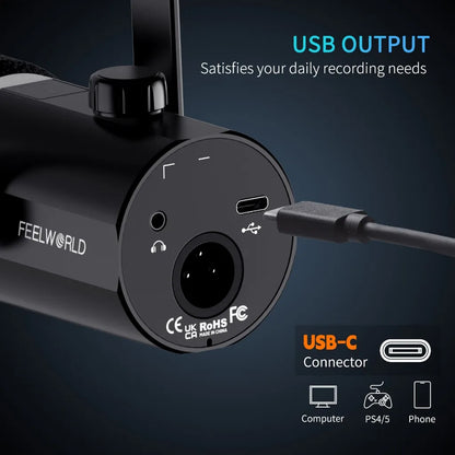 FEELWORLD PM1 Dynamic Microphone