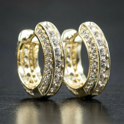 Unissex Small Round Hoop Earrings