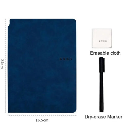 1 Pcs Reusable Whiteboard Notebook Set With Whiteboard Pen
