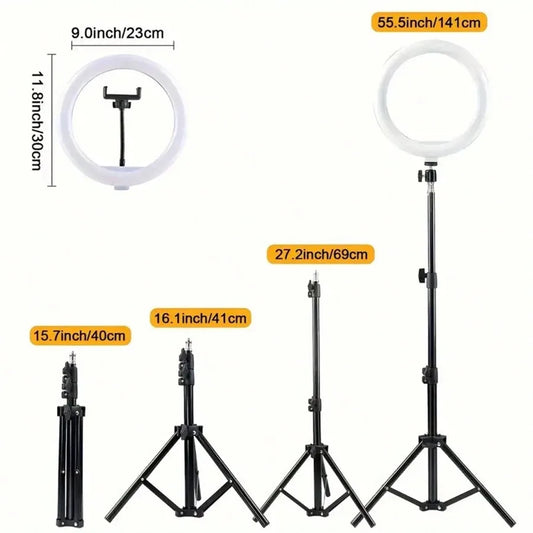 12-inch ring light tripod USB