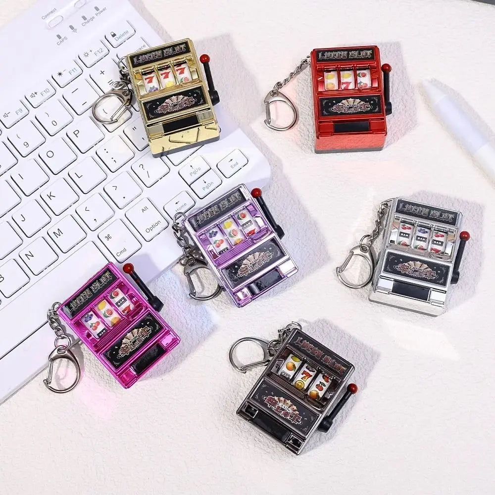 Mini Gambling Slot Machine Key Chains