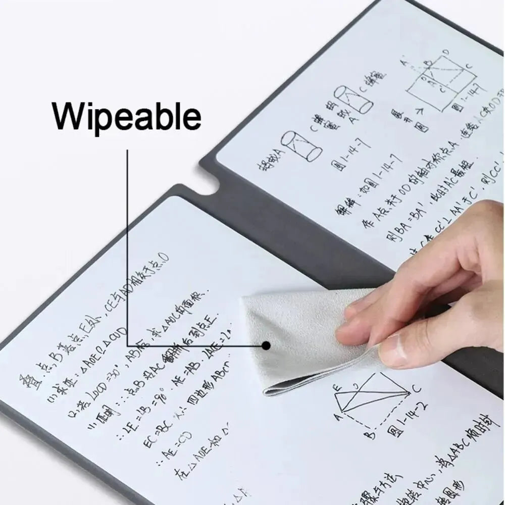1 Pcs Reusable Whiteboard Notebook Set With Whiteboard Pen