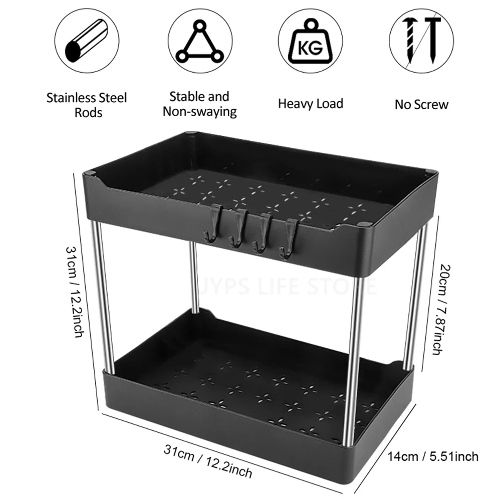 2 Tier Under Sink Organizer