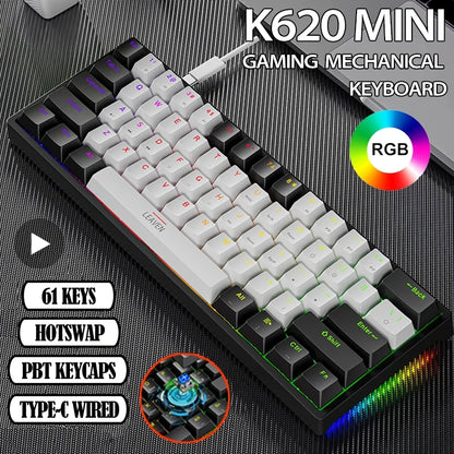 Mini clavier mécanique de jeu rétroéclairé RVB K620